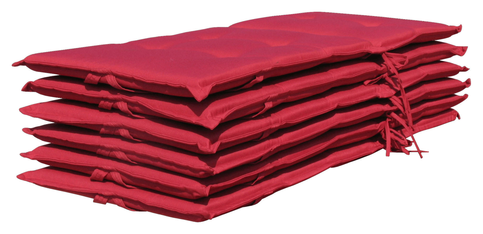 Grasekamp Auflage für Hochlehner 6er-Set rot Polyester-Mischgewebe B/H/L: ca. 53x7x12 cm Auflage_Hochlehner - rot (12,00/53,00/7,00cm) - Grasekamp