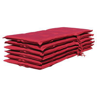 Grasekamp Auflage für Hochlehner 6er-Set rot Polyester-Mischgewebe B/H/L: ca. 53x7x12 cm Auflage_Hochlehner - rot (12,00/53,00/7,00cm) - Grasekamp