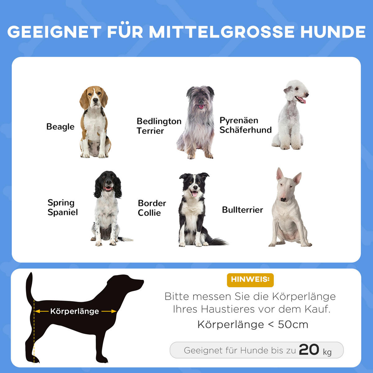 PawHut Hunde-Zubehör dunkelblau Edelstahl B/H/L: ca. 61x76x73 cm Hundebett - schwarz/dunkelblau (73,00/61,00/76,00cm) - PawHut