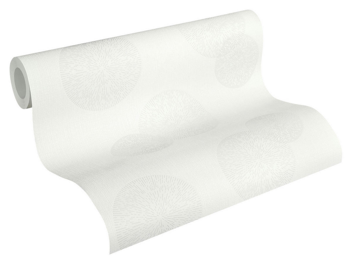 A.S.Creation Vliestapete Black & White Kreise grau B/L: ca. 53x1005 cm Black & White - grau (53,00/1005,00cm) - A.S.Creation