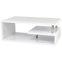 Couchtisch Pico weiß Hochglanz lackiert B/H/T: ca. 110x42x60 cm Pico - weiß (110,00/42,00/60,00cm)