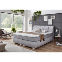 Boxspringbett Graz silber Liegefläche B/L: ca. 180x200 cm Graz - silber (188,00/108,00/218,00cm)