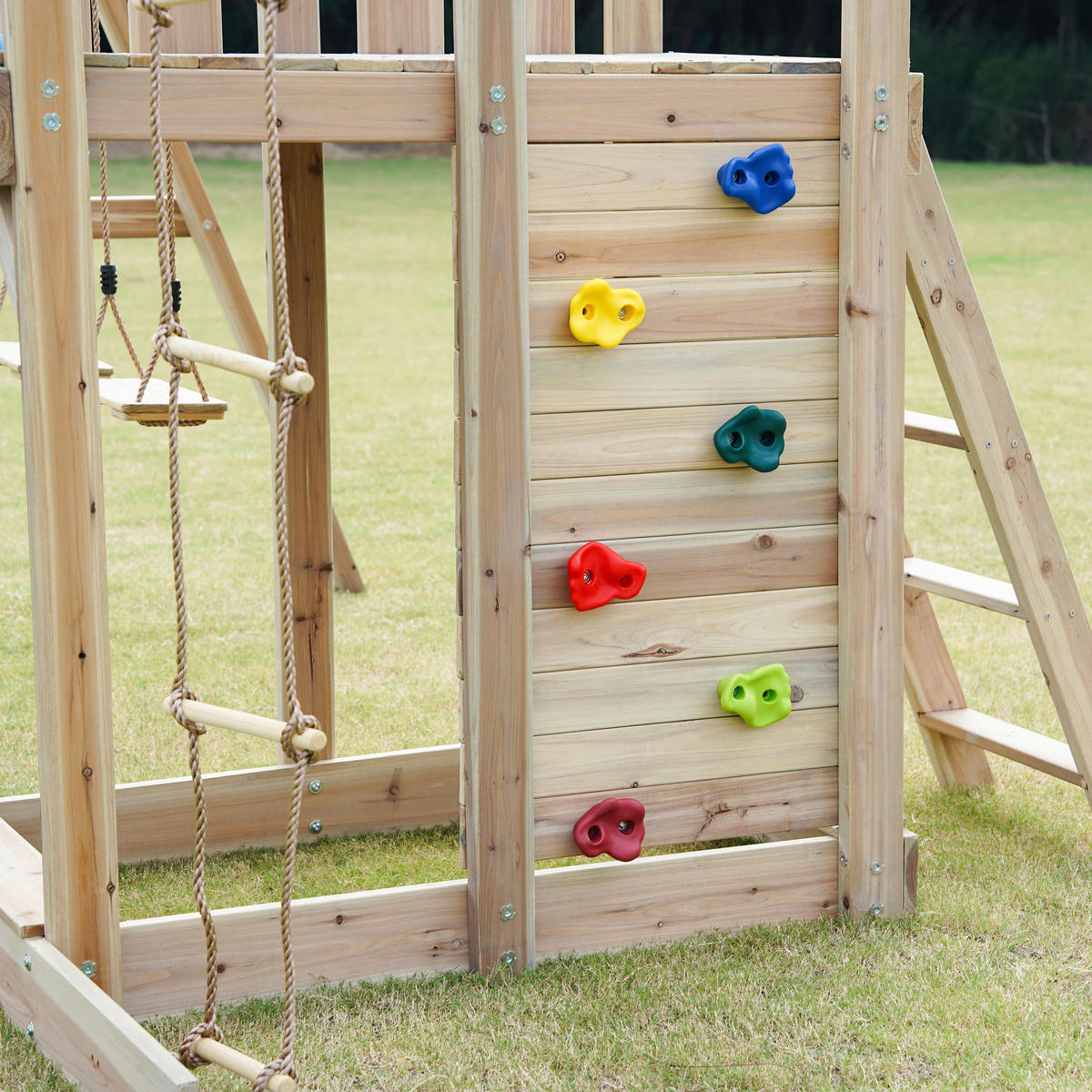 AXI Spielturm Moos braun B/H/L: ca. 342x267x375 cm Moos - braun/grau (375,00/342,00/267,00cm) - AXI
