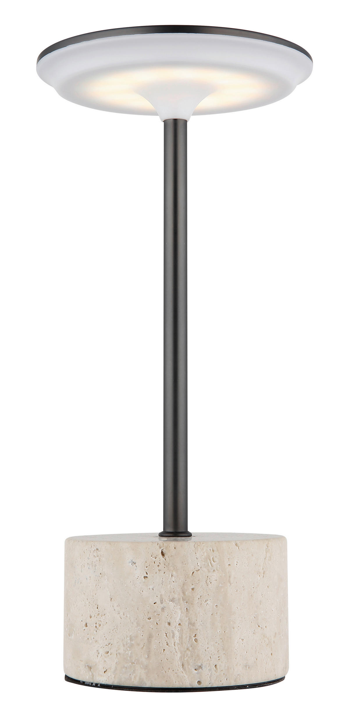 GLOBO Tischleuchte Tischleuchte-Laurena - sand/Chrom (16,50/16,50/31,50cm) - GLOBO