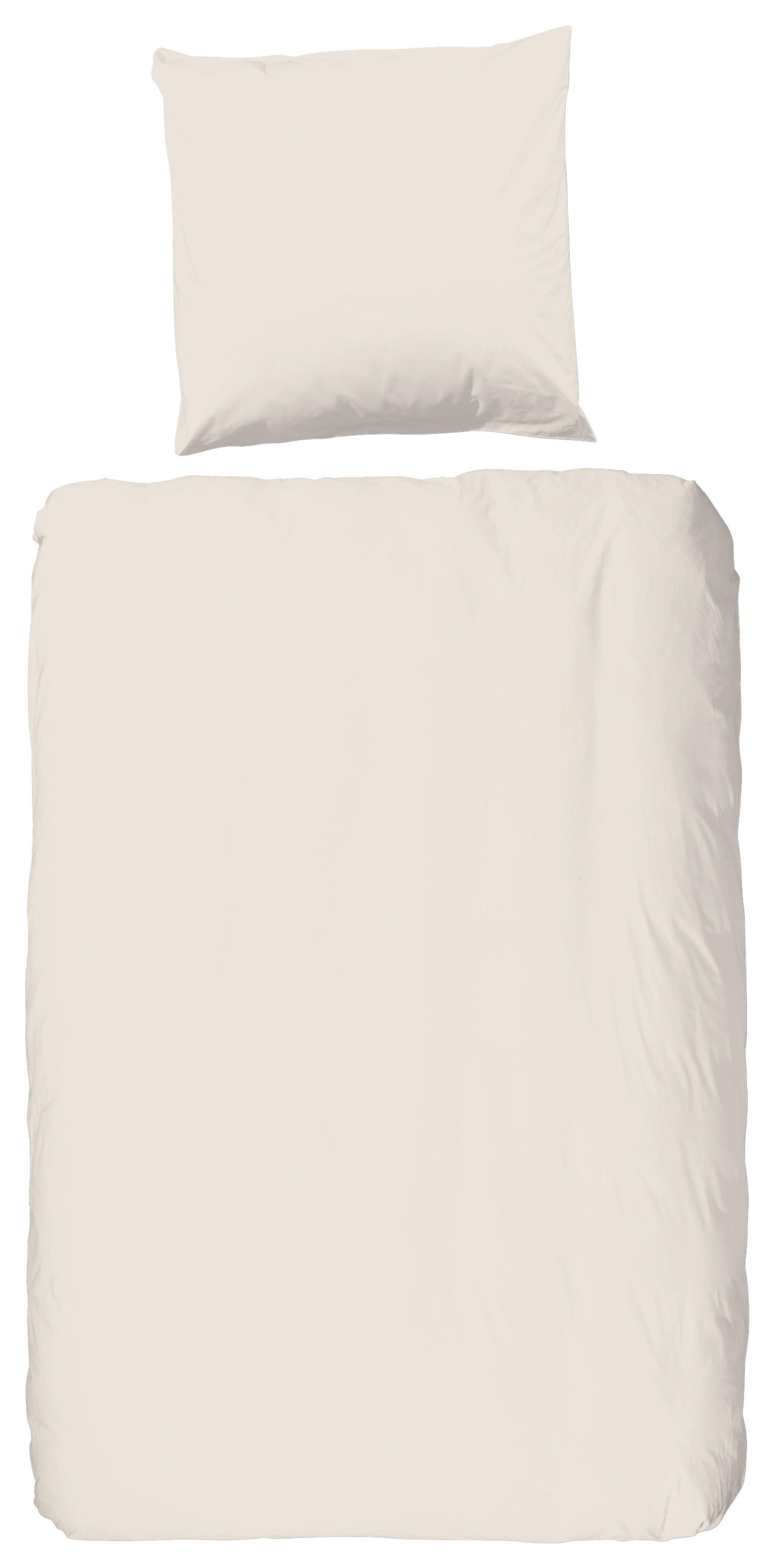 Bettwäsche sand Baumwolle B/L: ca. 135x200 cm Bettwäsche-Baumwolle-Satin - sand (135,00/200,00cm) - HIP