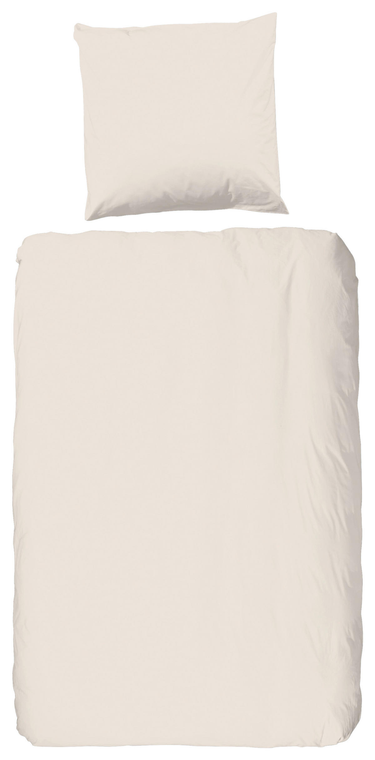 Bettwäsche sand Baumwolle B/L: ca. 135x200 cm Bettwäsche-Baumwolle-Satin - sand (135,00/200,00cm) - HIP