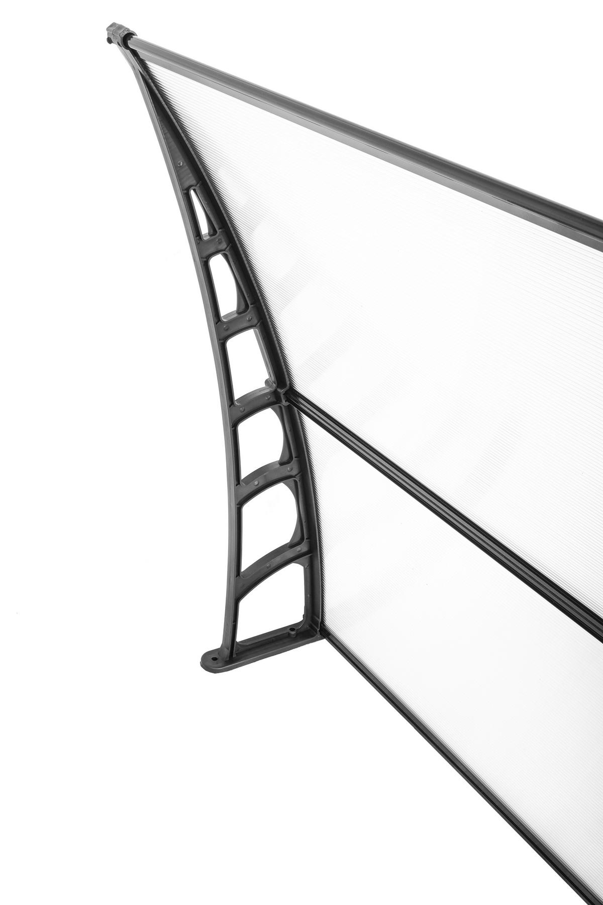 Brosplast Vordach transparent B/H/L: ca. 120x23x105 cm Vordach_GRDNL002 - transparent (105,00/120,00/23,00cm) - Brosplast