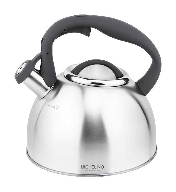 MICHELINO Flötenkessel grau Edelstahl Flötenkessel - grau - MICHELINO