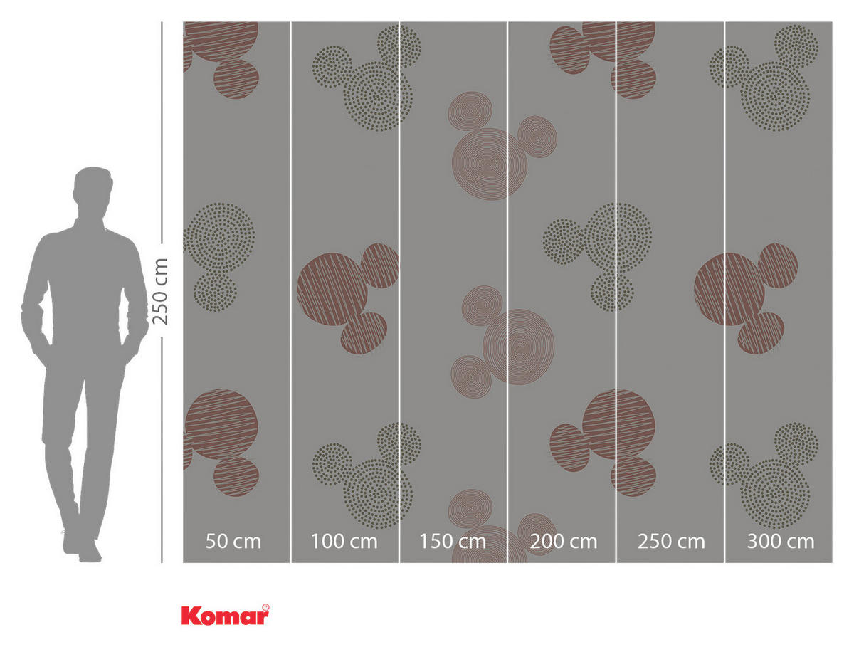 Komar Fototapete Mickey´s Cuties Disney B/L: ca. 300x250 cm Mickey´s Cuties - (300,00/250,00cm) - Komar