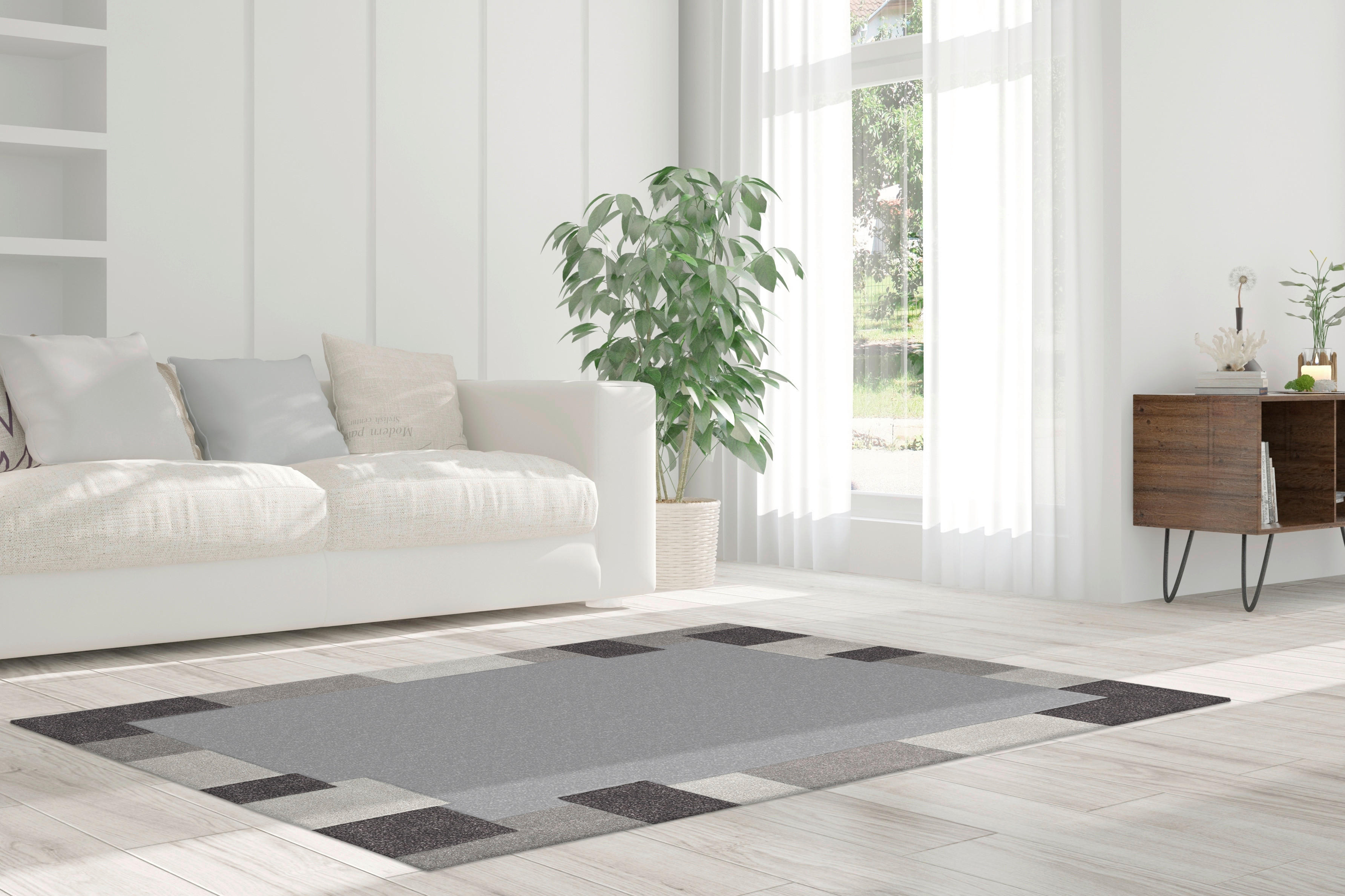 Arte Espina Kurzflorteppich Spirit Frisee 3087 taupe B/L: ca. 70x140 cm Spirit Frisee 3087 - taupe/grau (70,00/140,00cm) - Arte Espina