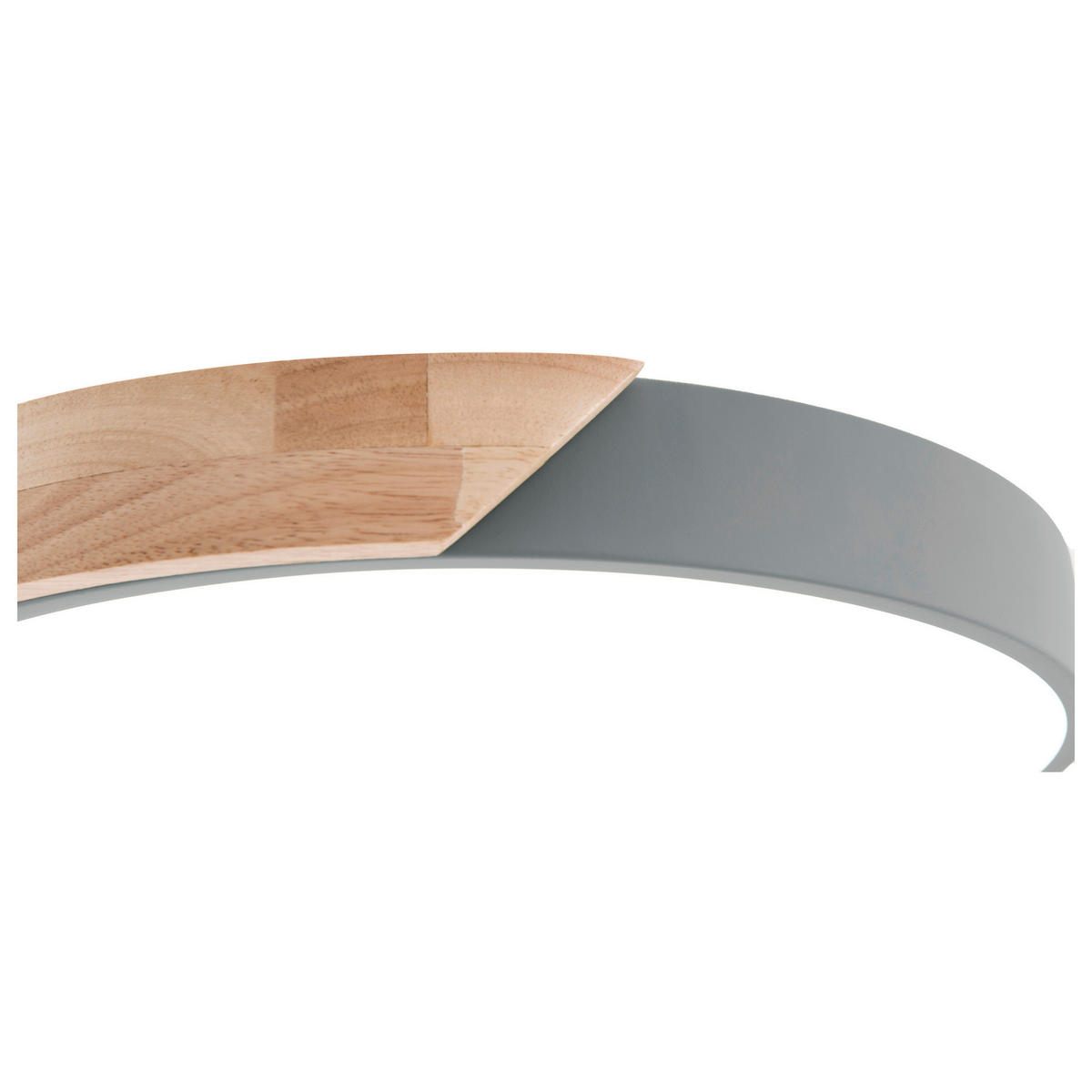 Näve Leuchten Deckenleuchte 1360316 grau Holz Acryl Metall B/H/T: ca. 31x5x31 cm null 1 Brennstellen Borneo - grau (31,00/5,00/31,00cm) - Näve Leuchten