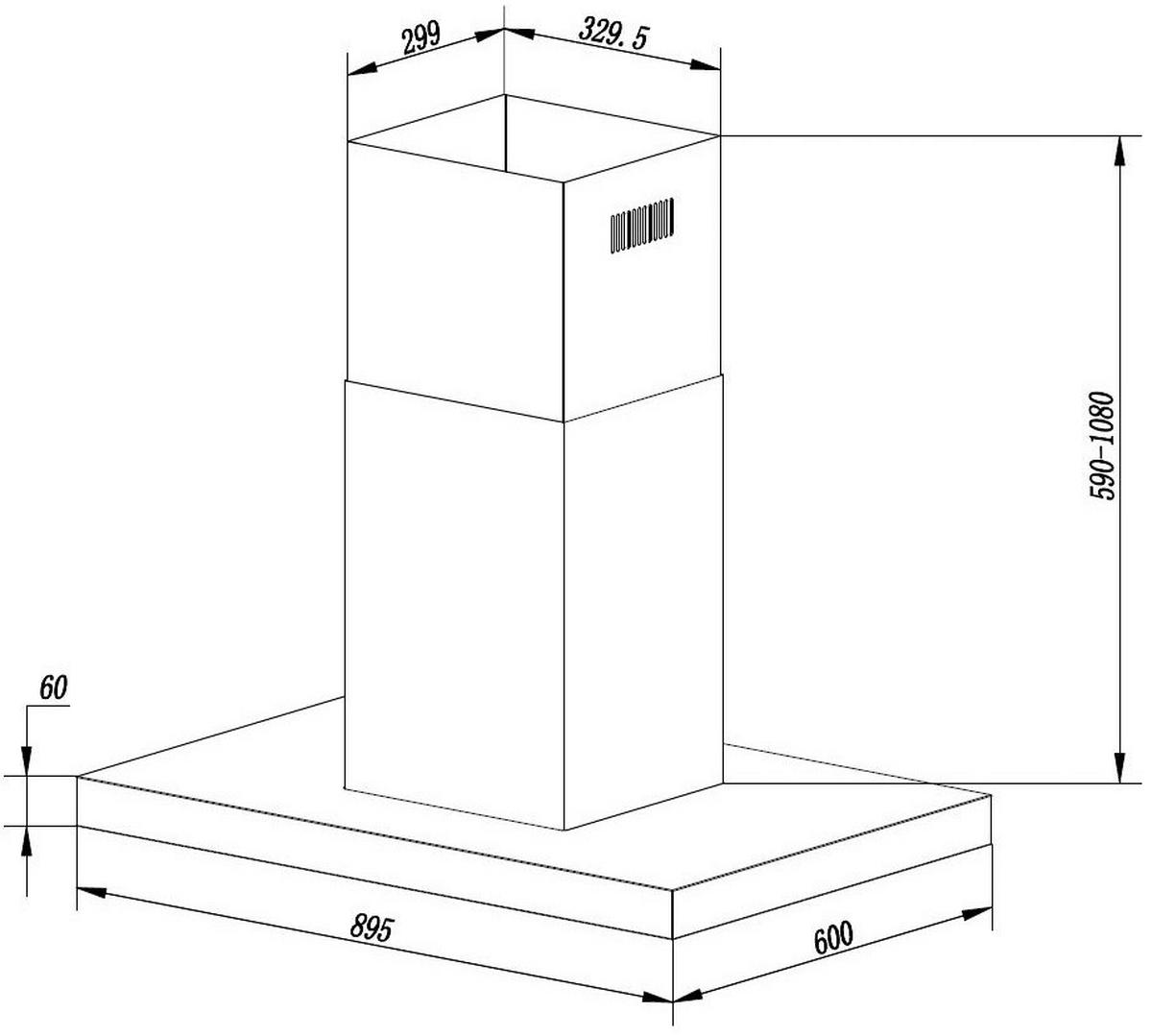 Respekta Inselküche Premium schwarz hochglänzend B/H/T: ca. 310x200x60 cm Premium - Eiche/schwarz (310,00/200,00/60,00cm) - Respekta
