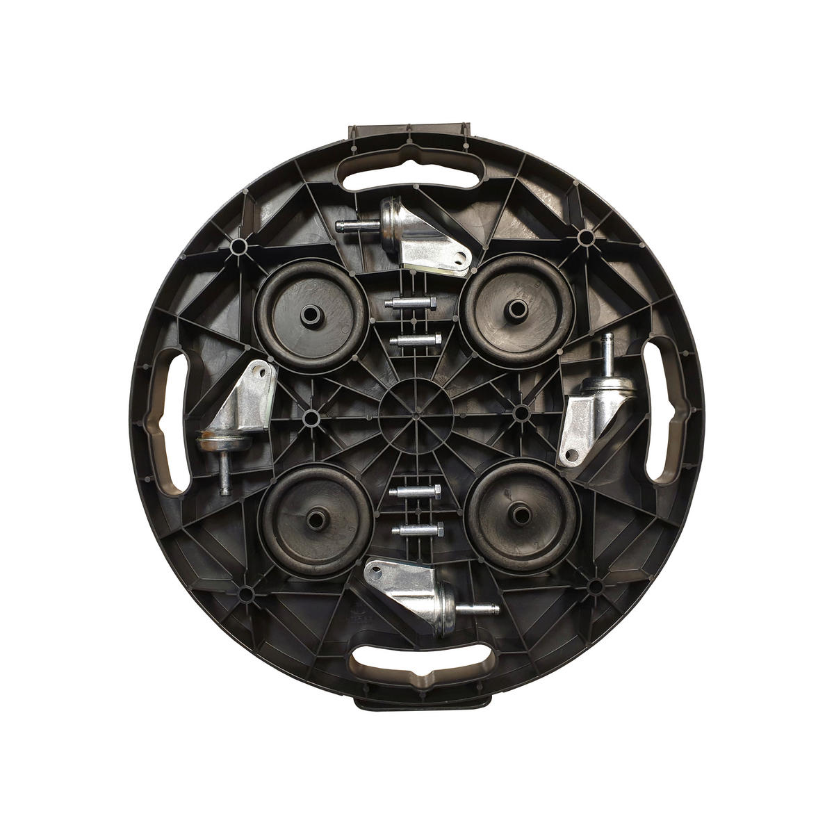 Dolly Transportroller schwarz B/H/L: ca. 40x12,5x40 cm Transportroller_mit_Rädern rund - schwarz (40,00/40,00/12,50cm) - Dolly