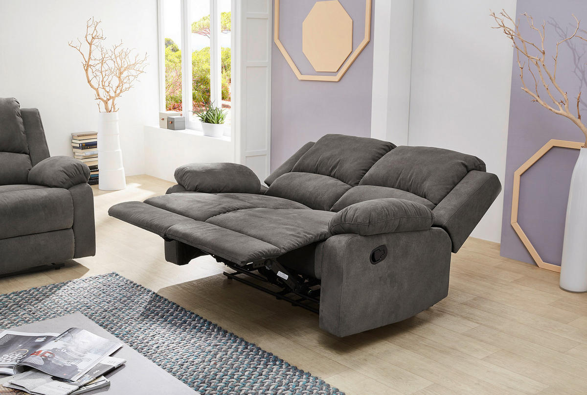 Sofa 3-2-1 anthrazit B/H/T: ca. 204x97x87 cm Dakota_3F-2F-1F_Sofa 3-2-1 - anthrazit (204,00/97,00/87,00cm)