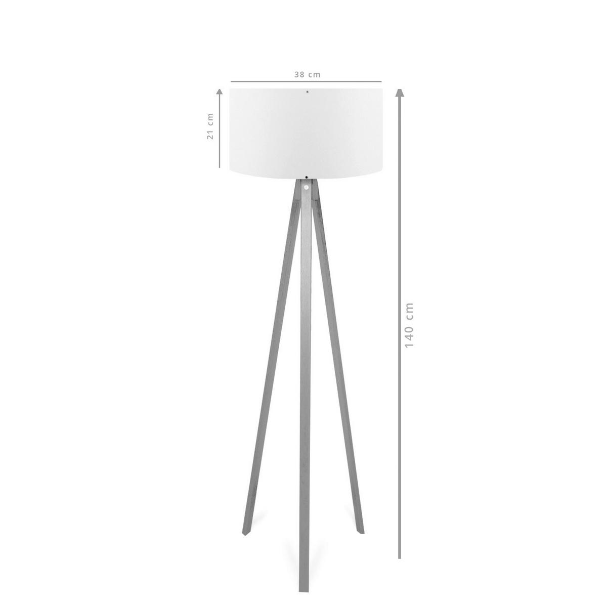 Opviq Stehleuchte schwarz MDF PVC B/H/T/L/D: ca. 38x140x38x38x38 cm E27 1 Brennstellen AYD - schwarz (38,00/38,00/140,00cm) - Opviq