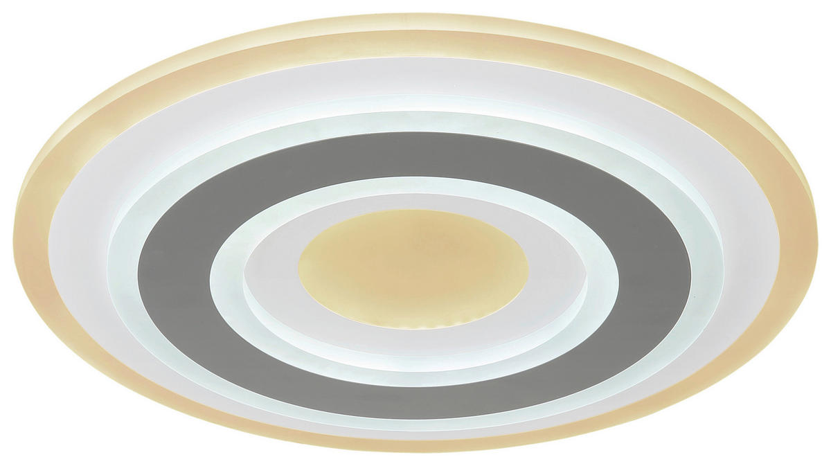 GLOBO Deckenleuchte SABATINO 48011-36 Opal weiß anthrazit Acryl Metall H/D: ca. 5,5x38 cm Deckenleuchte_Sabatino - weiß/Opal (38,00/5,50cm) - GLOBO