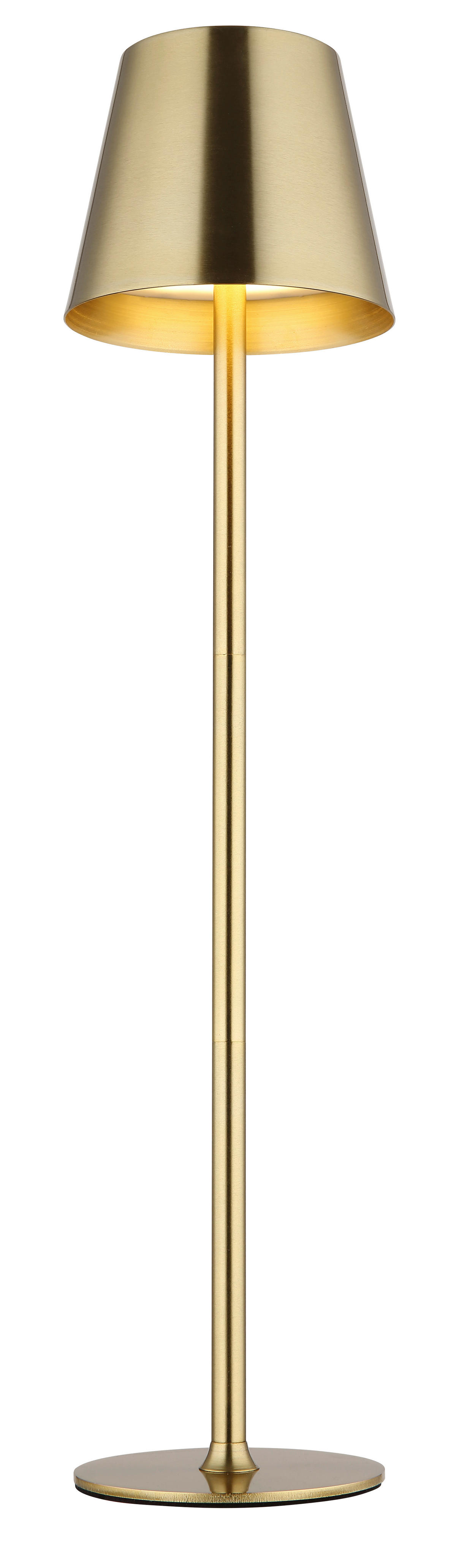 GLOBO LED-Tischleuchte VANNIE 58438M Opal messing Metall Kunststoff H/D: ca. 47x11,2 cm 1 Brennstellen VANNIE - messing/Opal (11,20/47,00cm) - GLOBO