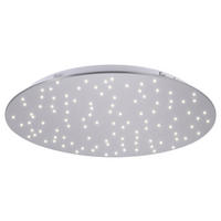 Just Light Deckenleuchte PN14673-55 Sparkle stahlfarbig Aluminium Stahl Kunststoff H/D: ca. 4x48 cm Sparkle - stahlfarbig (48,00/4,00cm) - Just Light