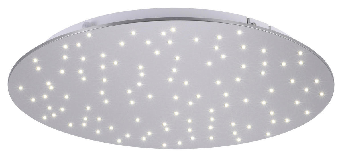Just Light Deckenleuchte PN14673-55 Sparkle stahlfarbig Aluminium Stahl Kunststoff H/D: ca. 4x48 cm Sparkle - stahlfarbig (48,00/4,00cm) - Just Light