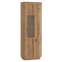Vitrine Delamar Eiche Evoke Coast Nachbildung B/H/T: ca. 62x198x40 cm Delamar - Eiche (62,00/198,00/40,00cm)