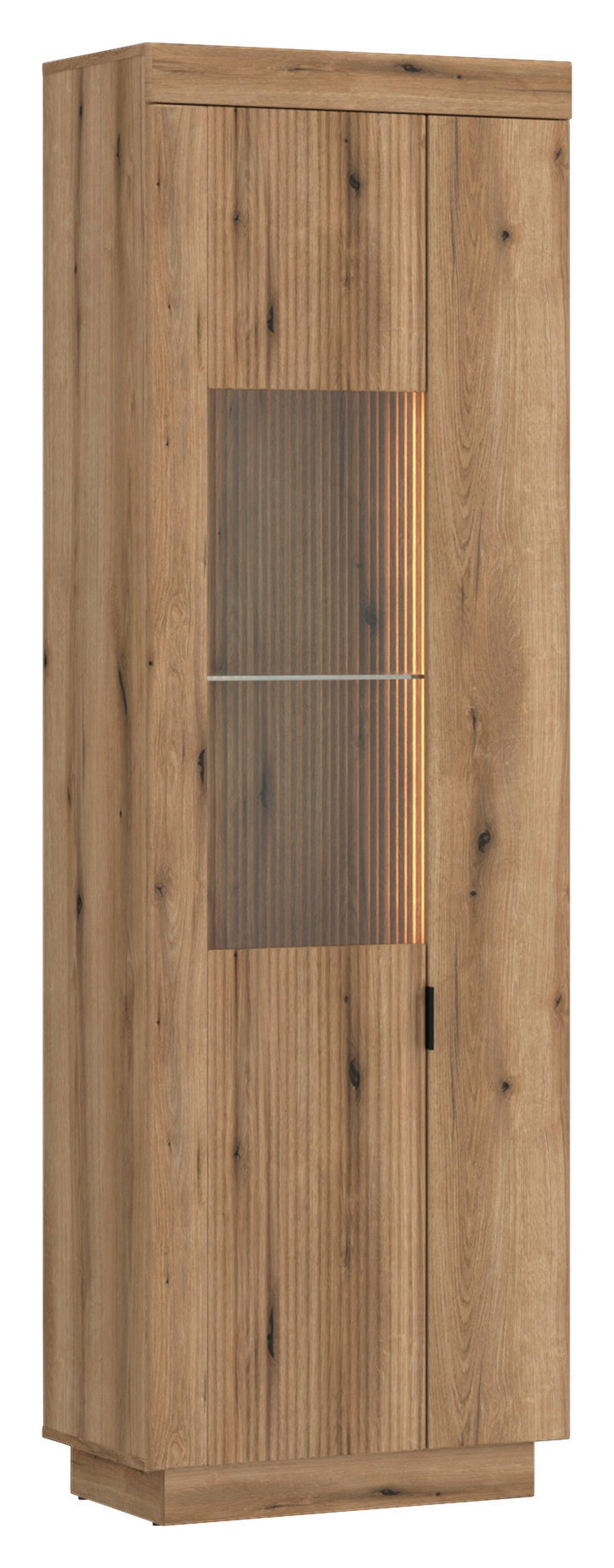 Vitrine Delamar Eiche Evoke Coast Nachbildung B/H/T: ca. 62x198x40 cm Delamar - Eiche (62,00/198,00/40,00cm)