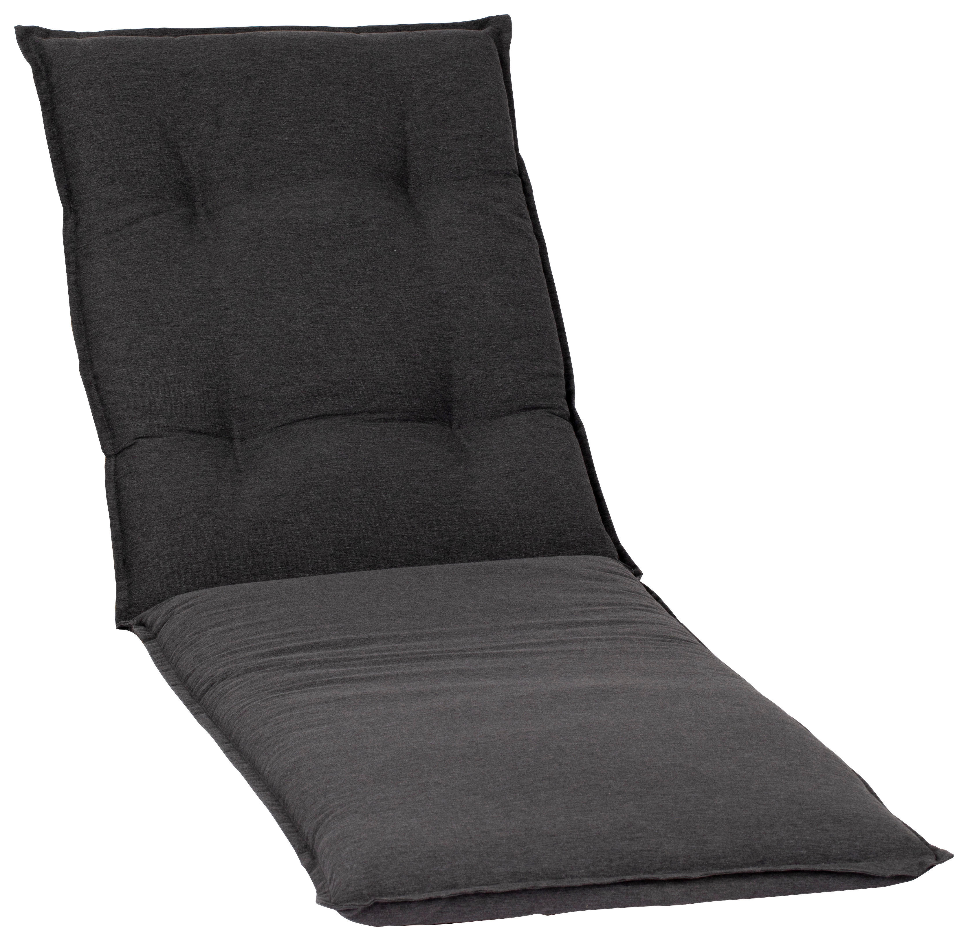 Beo Liegenauflage Tartu dunkelgrau Polyester B/H/L: ca. 58x8x191 cm Tartu - dunkelgrau (191,00/58,00/8,00cm) - Beo