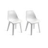 ProGarden Sessel EOLO 2er-Set weiß Polypropylen B/H: ca. 45x81 cm EOLO 2er-Set - weiß (45,00/81,00cm) - ProGarden