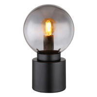 GLOBO Tischleuchte schwarz Metall H/D: ca. 24,5x15 cm E14 1 Brennstellen MARKA - schwarz (15,00/24,50cm) - GLOBO