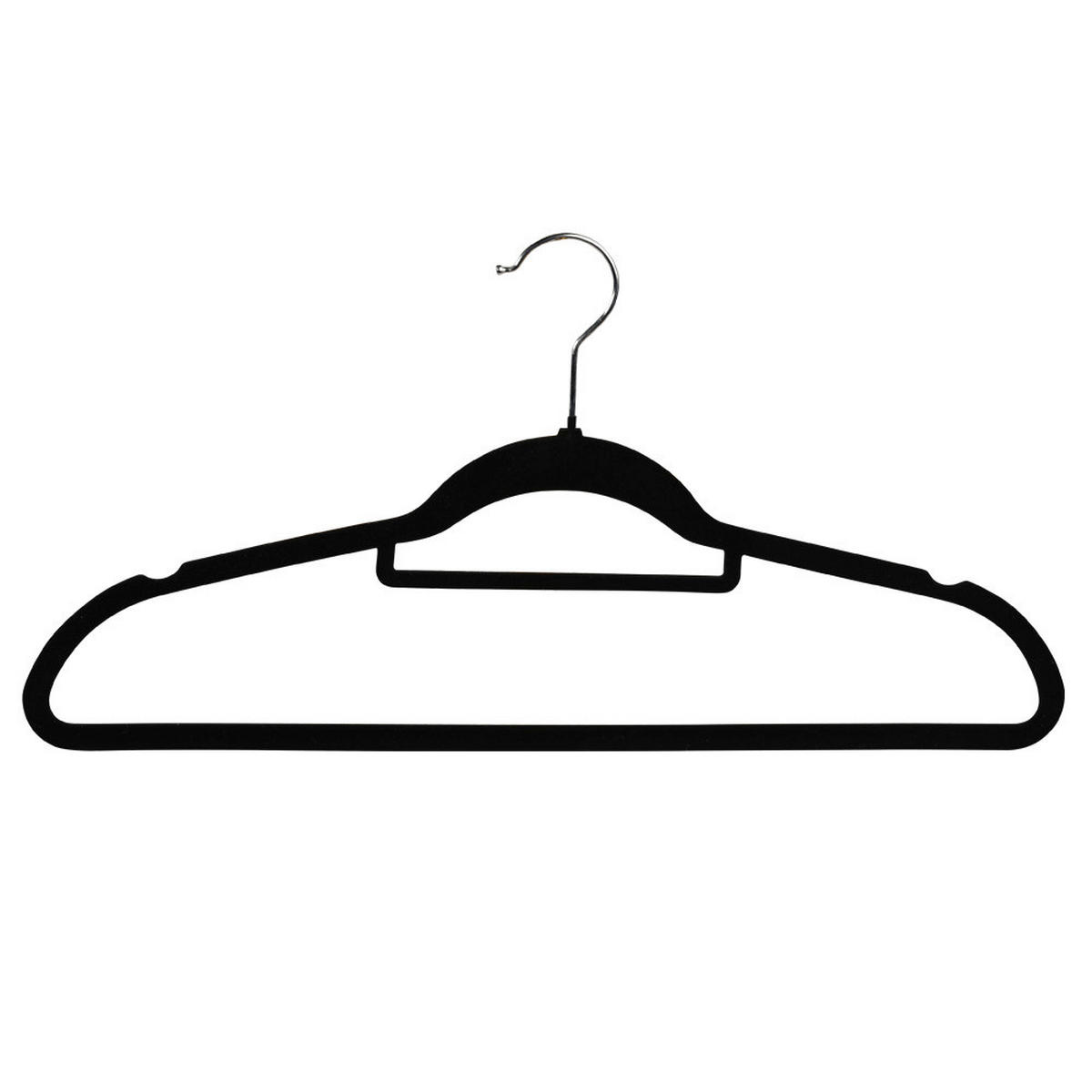 Kesper Kleiderbügel 25tlg. schwarz Kunststoff Kleiderbügel_25tlg. - schwarz (45,00cm) - Kesper