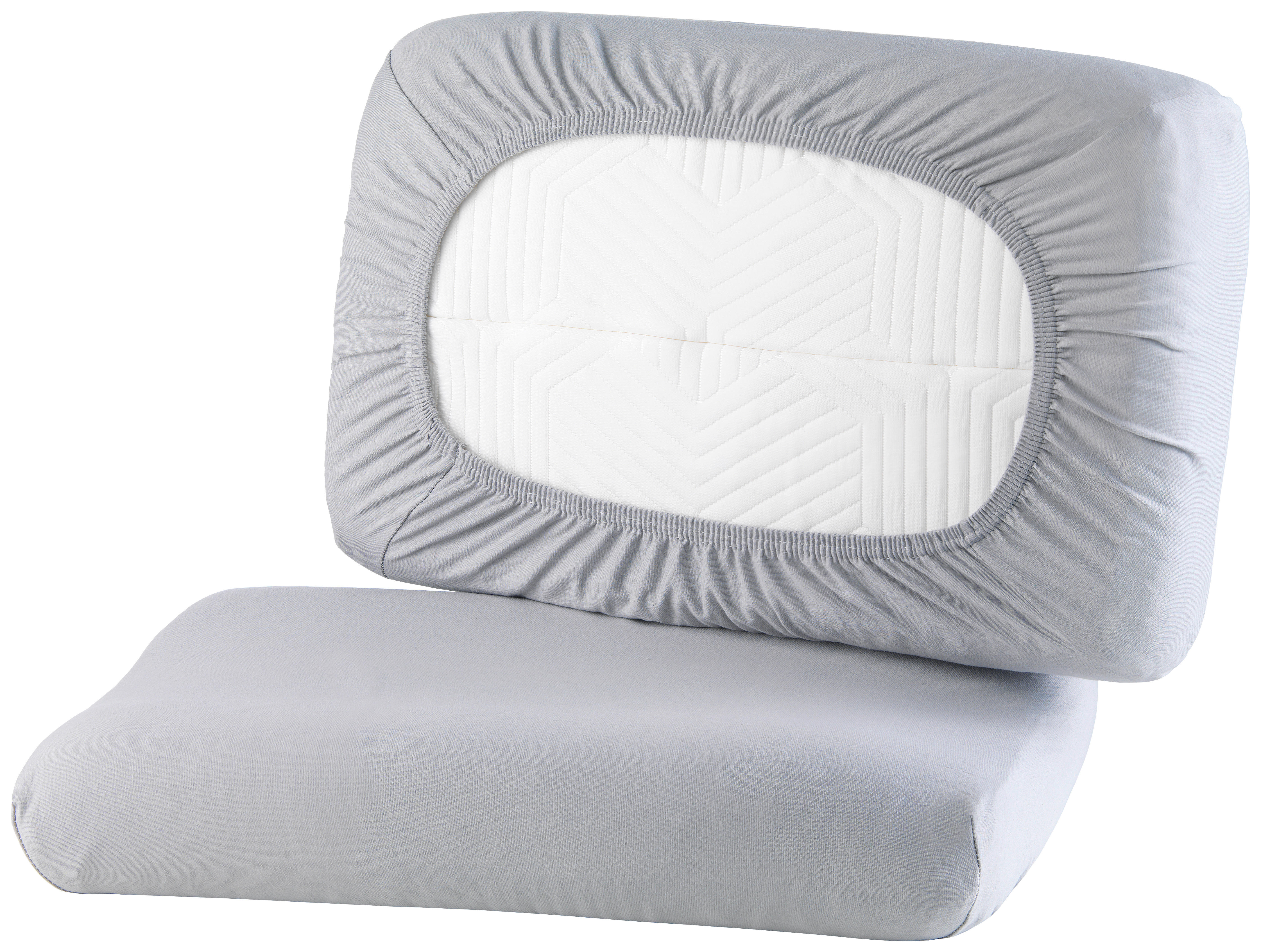 Kissenbezug Univ.-Kissenbezug_2erPack silber - silber (45,00/65,00cm)