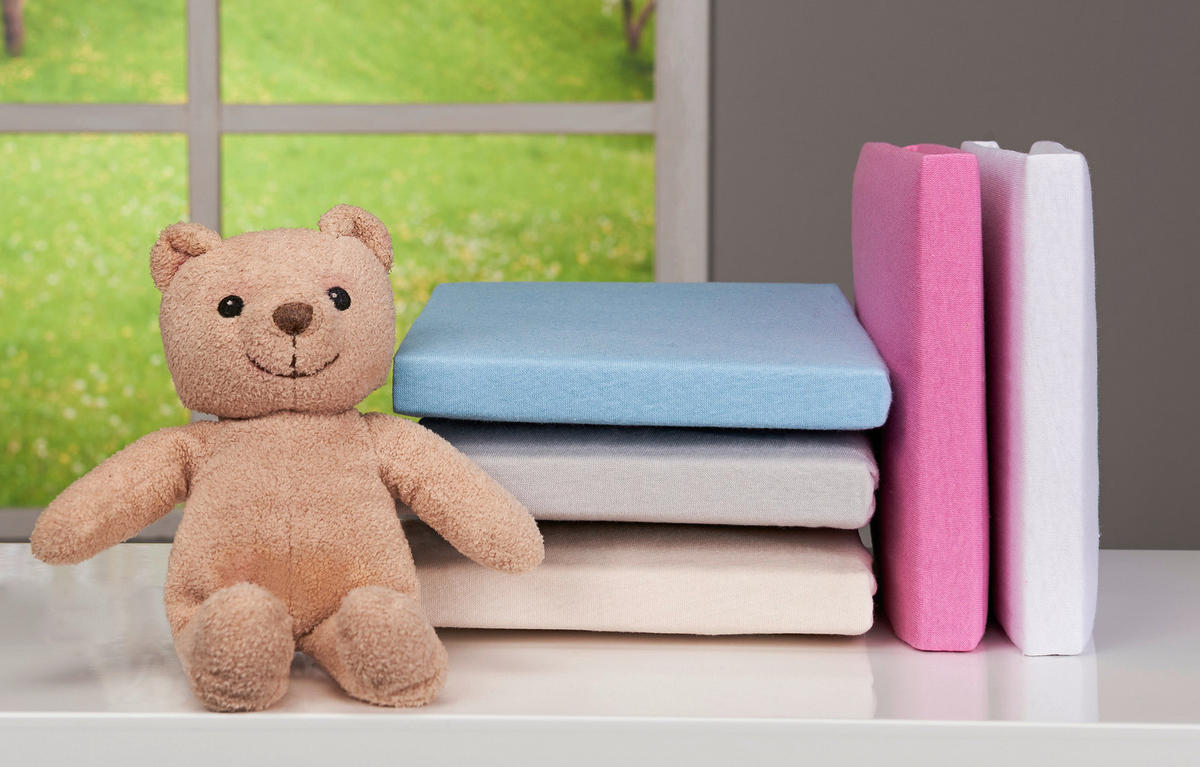 Frottee Spannbetttuch Baby-Spannbetttuch_Frottee 70x140cm - beige (70,00/140,00cm)