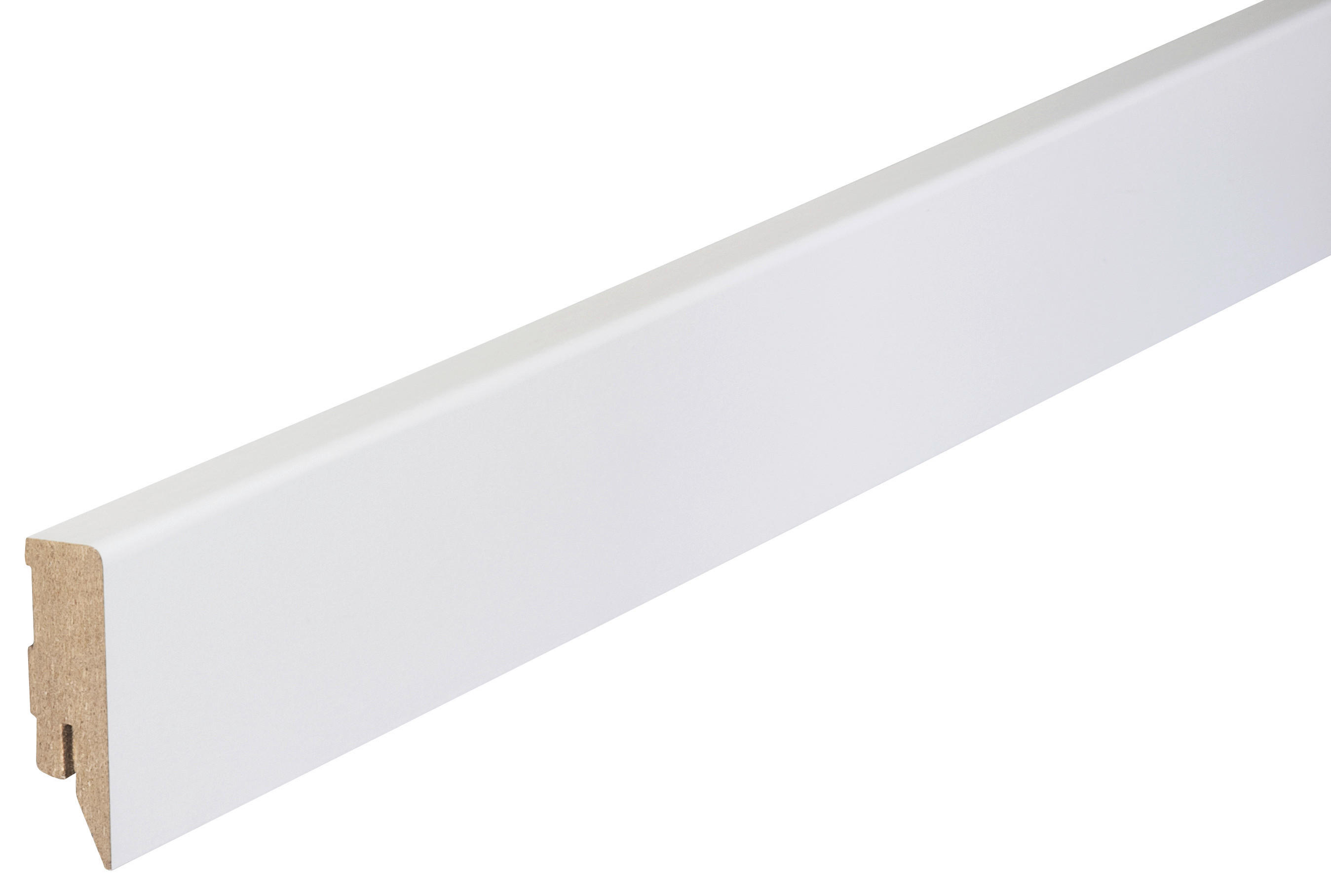 Sockelleiste L/B/H: ca. 250x1,6x5,8 cm pro Stück Sockelleiste_Topline 58mm 0026 weiß - weiß (250,00/1,60/5,80cm)