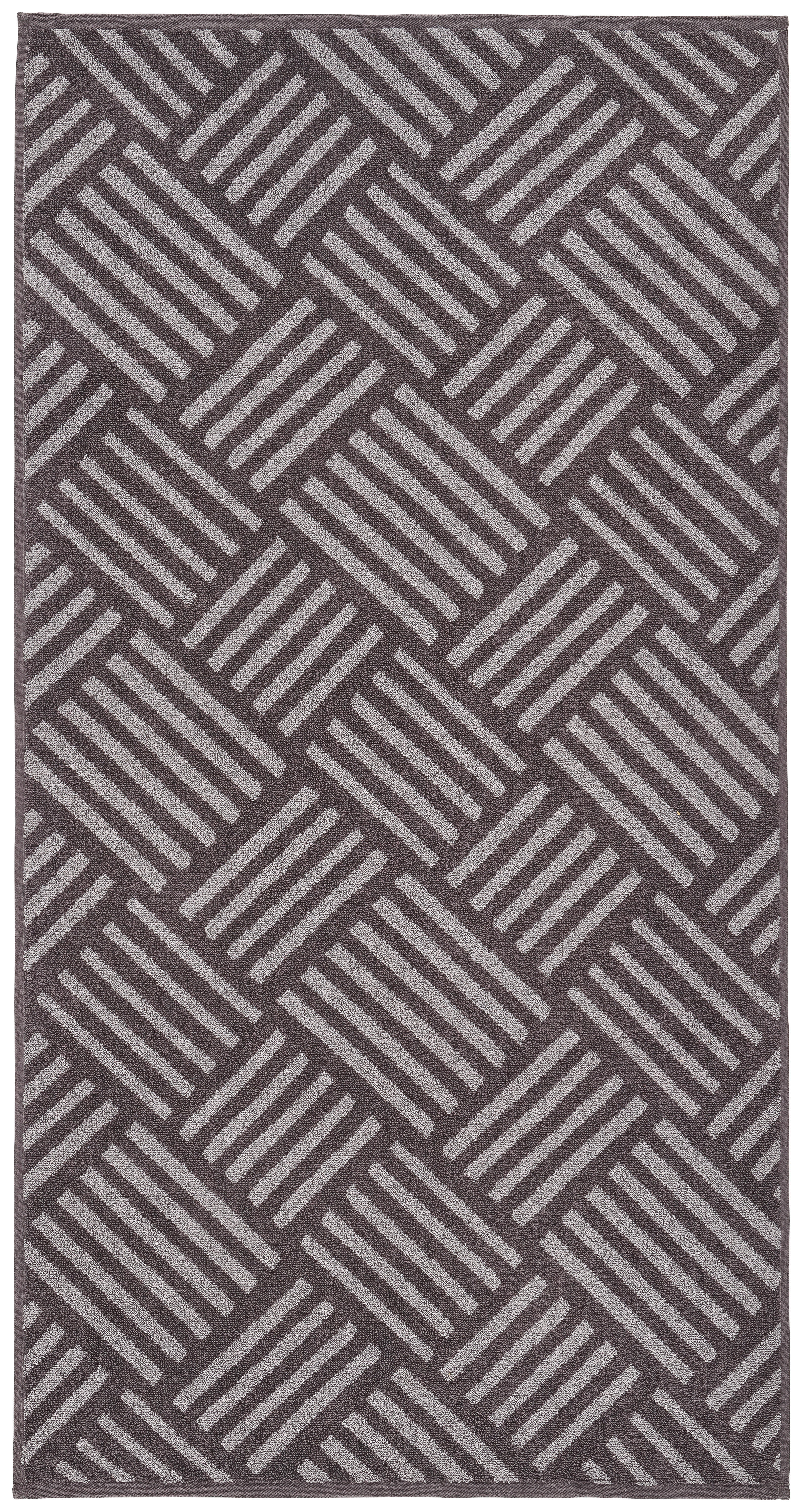 Duschtuch Duschtuch_Jacquard Parkett - grau (70,00/140,00cm)