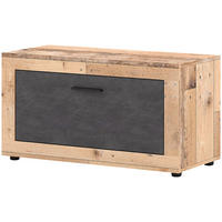 Schuhschrank LUNA 2 Eiche Matera Nachbildung Beton Optik B/H/T: ca. 88,9x48x40 cm LUNA 2 - Eiche/Beton (88,90/48,00/40,00cm) - WIPMEB