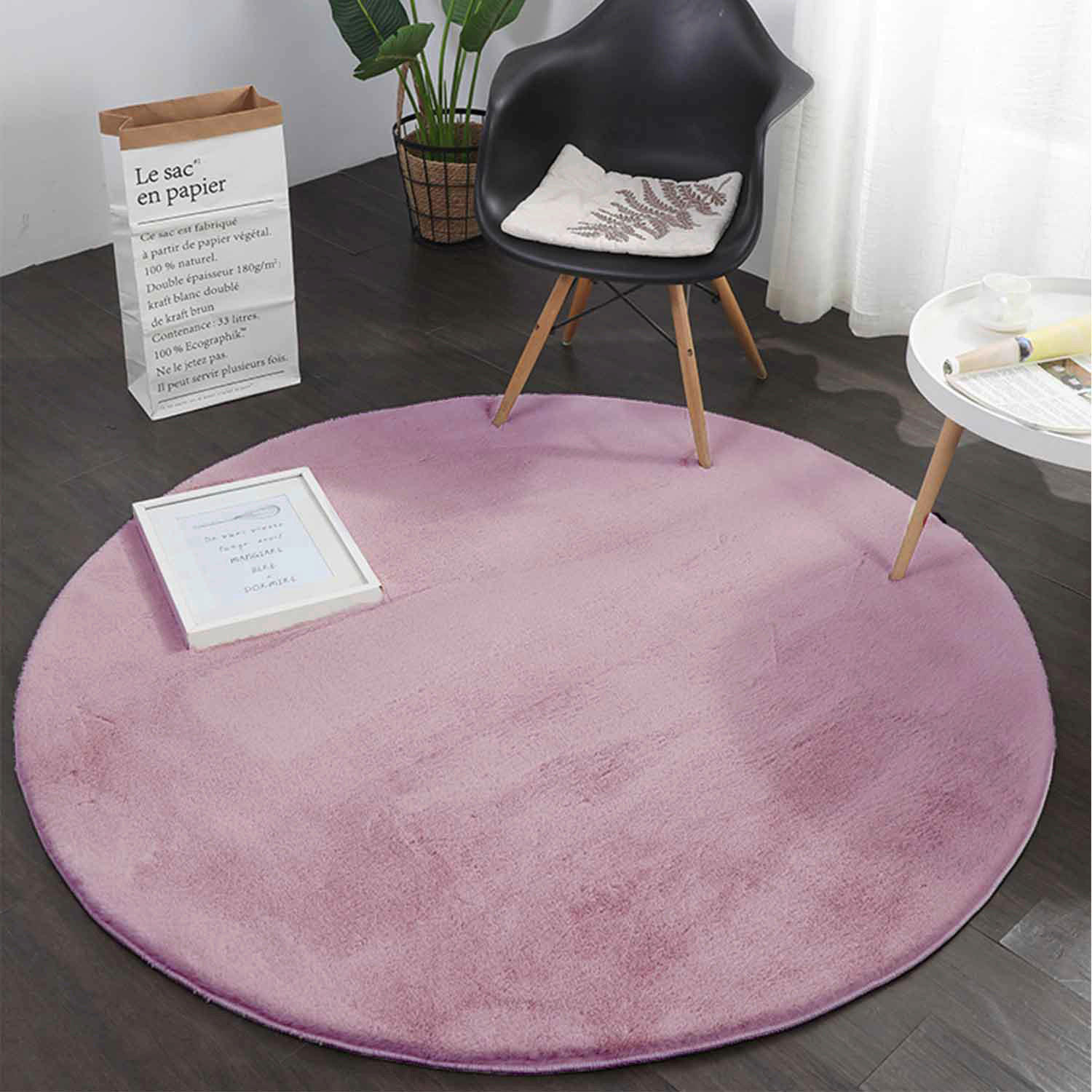 Teppich Softy lila D: ca. 80 cm Softy - lila (80,00cm)