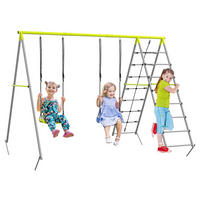 Outsunny Schaukel grün B/H/L: ca. 185x260x180 cm Kinderschaukel-Set - grün (180,00/185,00/260,00cm) - Outsunny