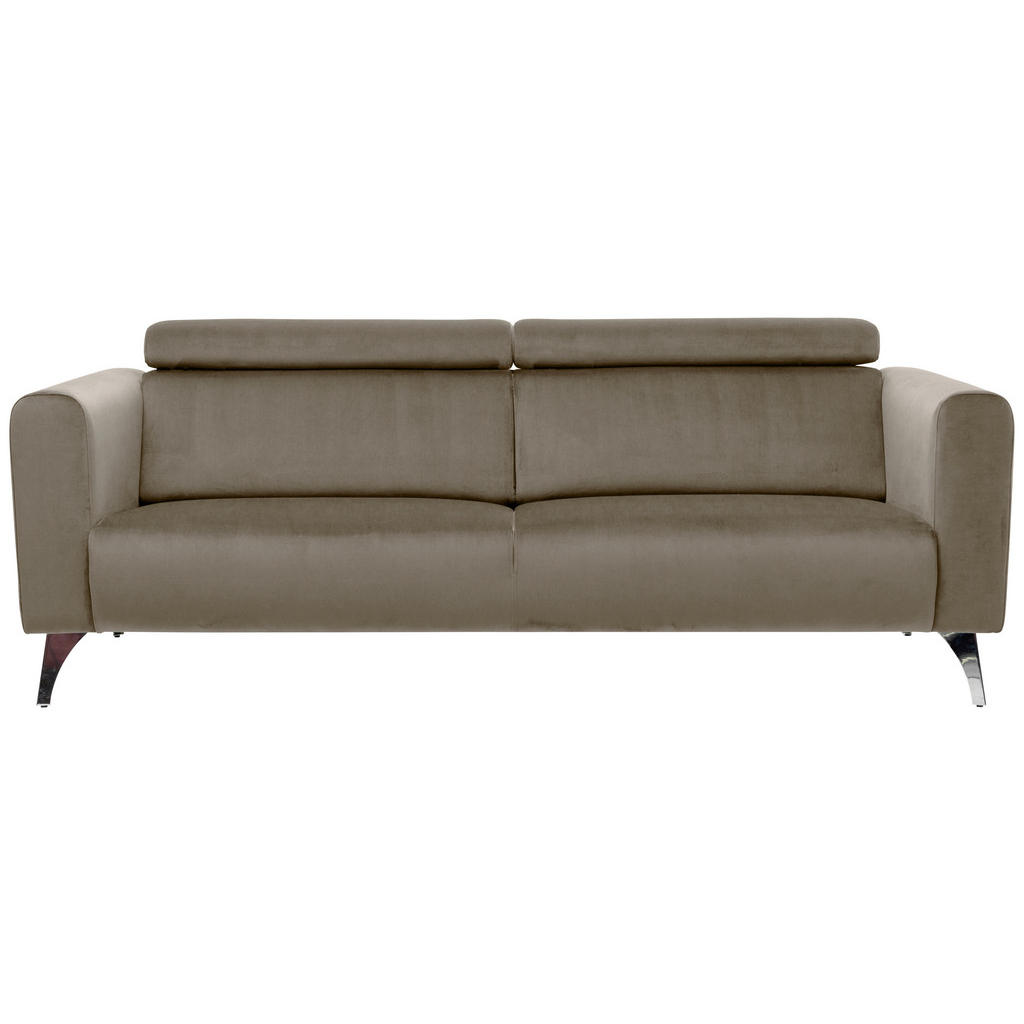 Sofa hellbraun B/H/T: ca. 216x82x87 cm