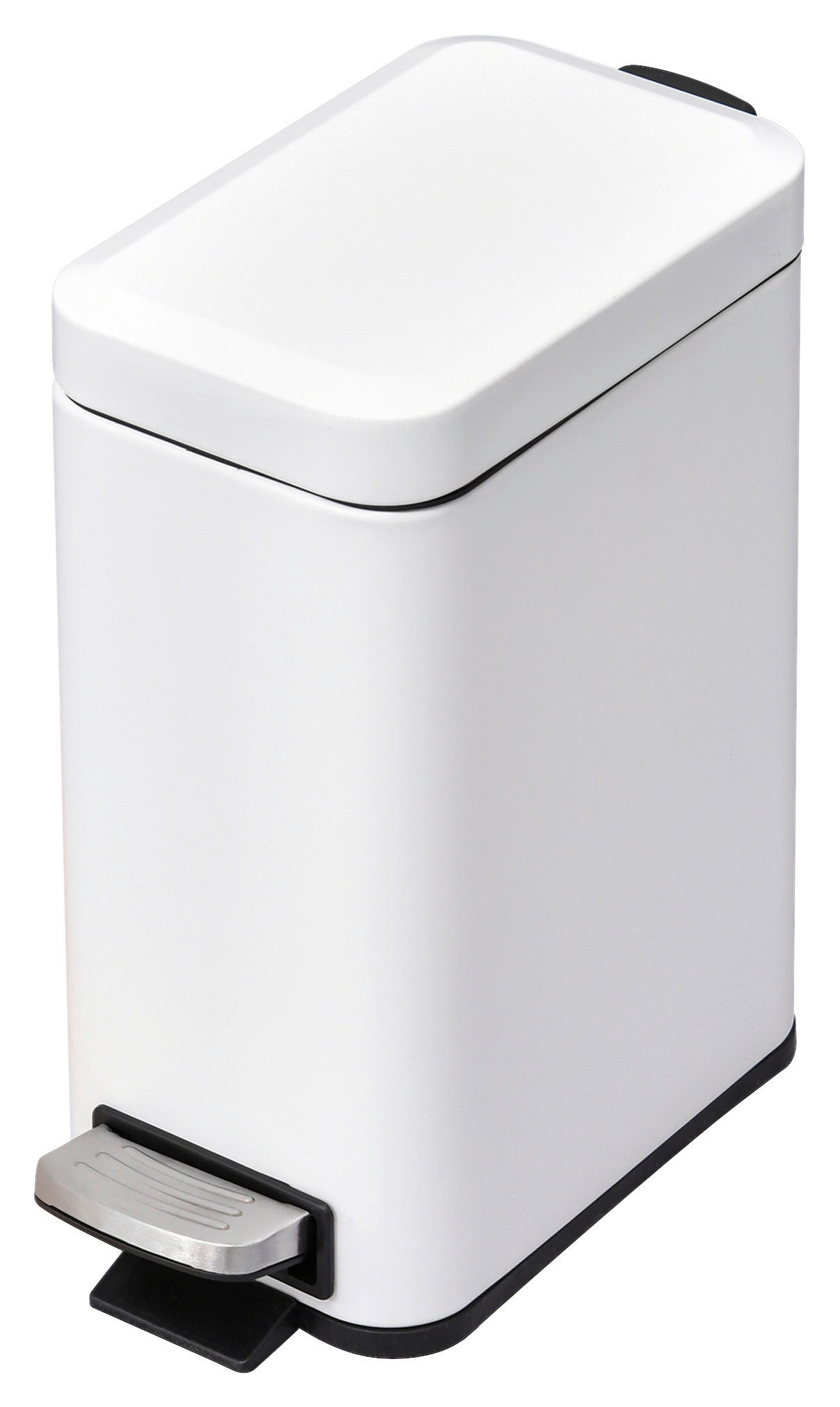 HOMCOM Mülleimer weiß B/H/L: ca. 14x29,2x32 cm Mülleimer - weiß (32,00/14,00/29,20cm) - HOMCOM