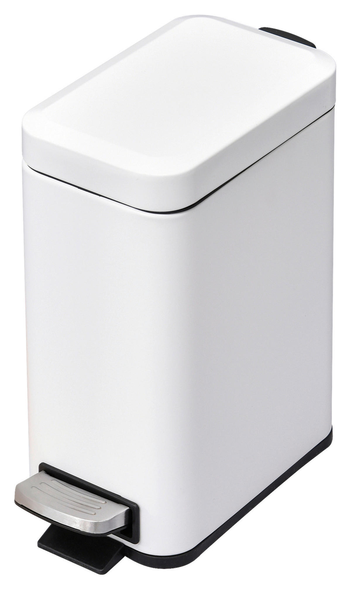 HOMCOM Mülleimer weiß B/H/L: ca. 14x29,2x32 cm Mülleimer - weiß (32,00/14,00/29,20cm) - HOMCOM