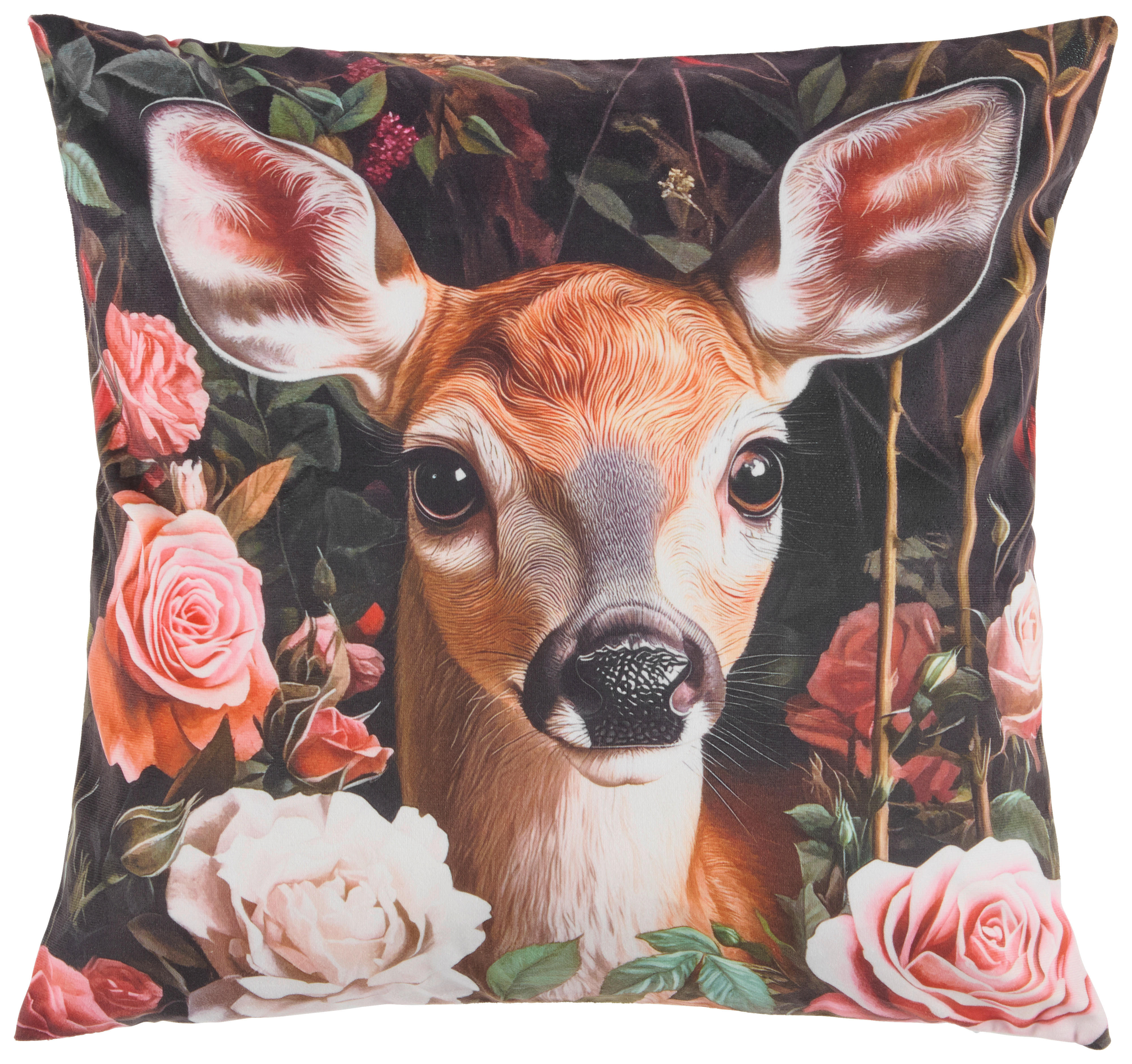 Dekokissen Dekokissen_Shortplush Reh - multicolor (45,00/45,00cm)