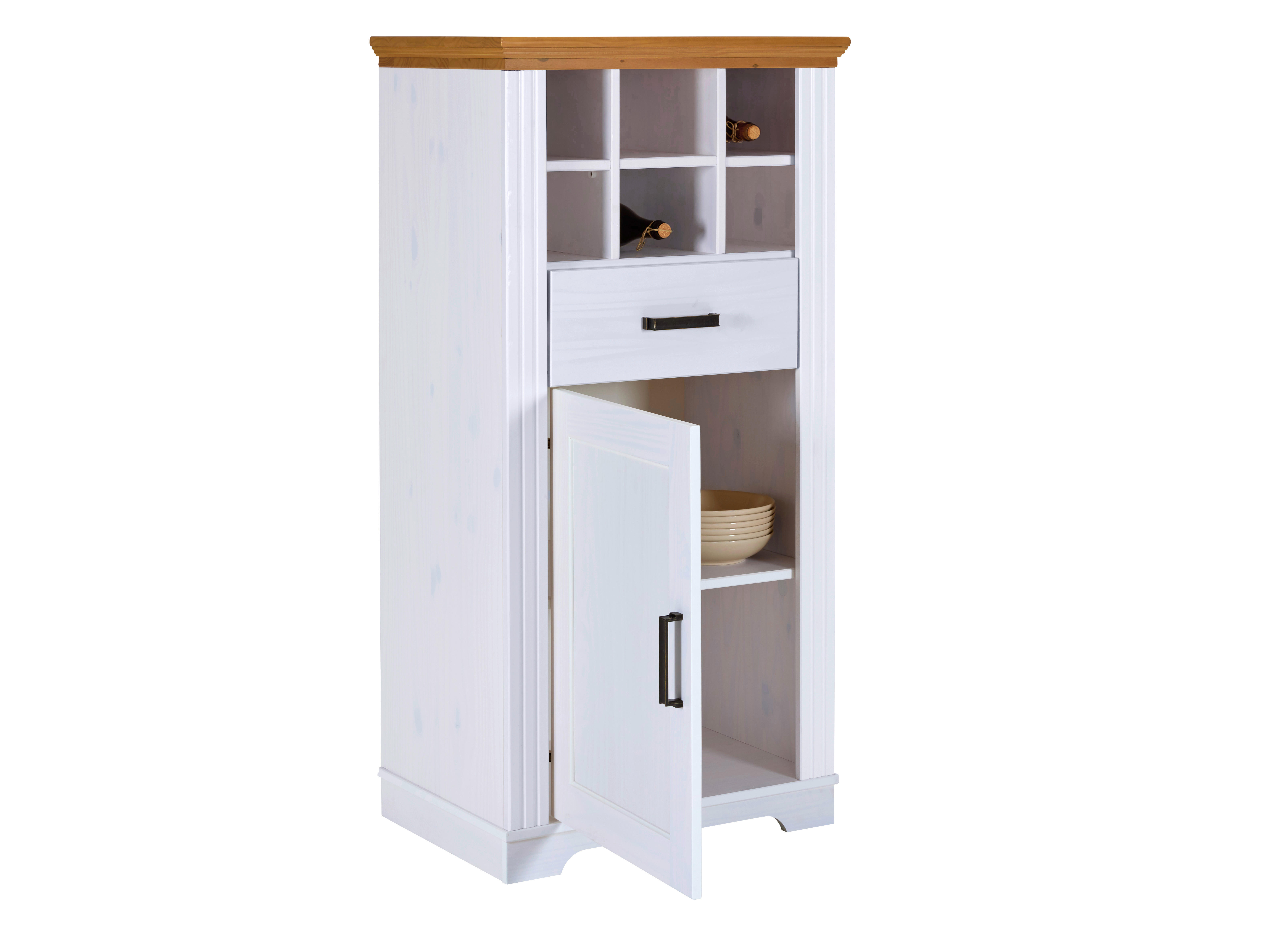 Kommode Maluno weiß lackiert B/H/L: ca. 48x136x68 cm Maluno - weiß (68,00/48,00/136,00cm) - Inter Link