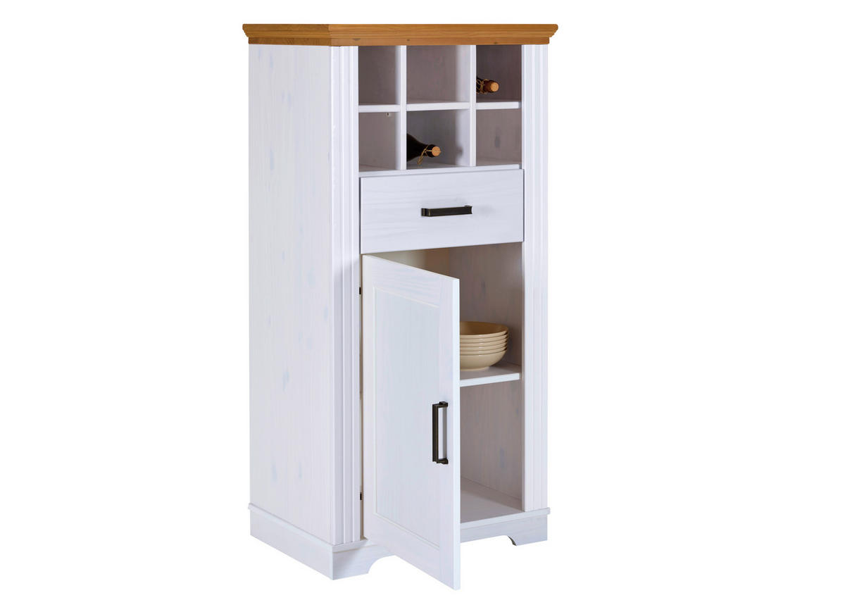 Kommode Maluno weiß lackiert B/H/L: ca. 48x136x68 cm Maluno - weiß (68,00/48,00/136,00cm) - Inter Link
