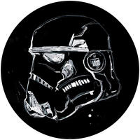 Komar Fototapete Star Wars Ink Stormtrooper D: ca. 125 cm Star Wars Ink Stormtrooper - (125,00cm) - Komar
