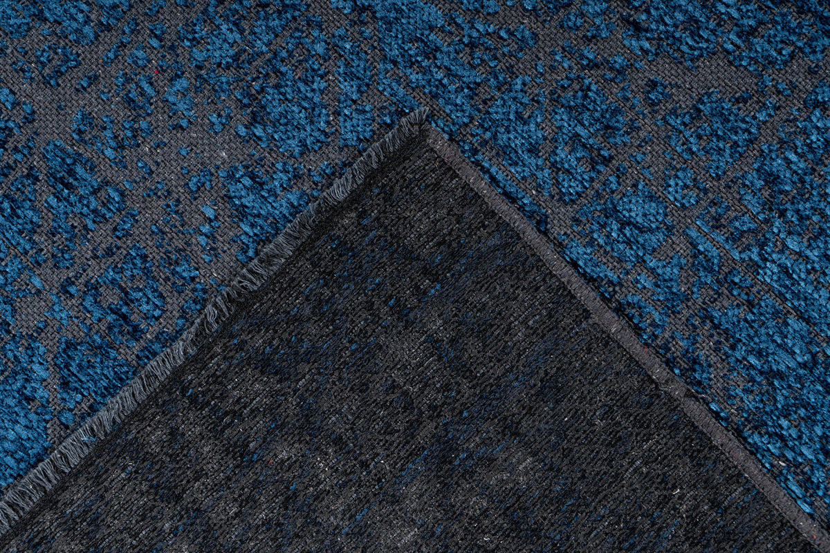 Kayoom Flachflorteppich Kalea 225 blau B/H/L: ca. 80x0,8x150 cm Kalea 225 - blau (150,00/80,00/0,80cm) - Kayoom