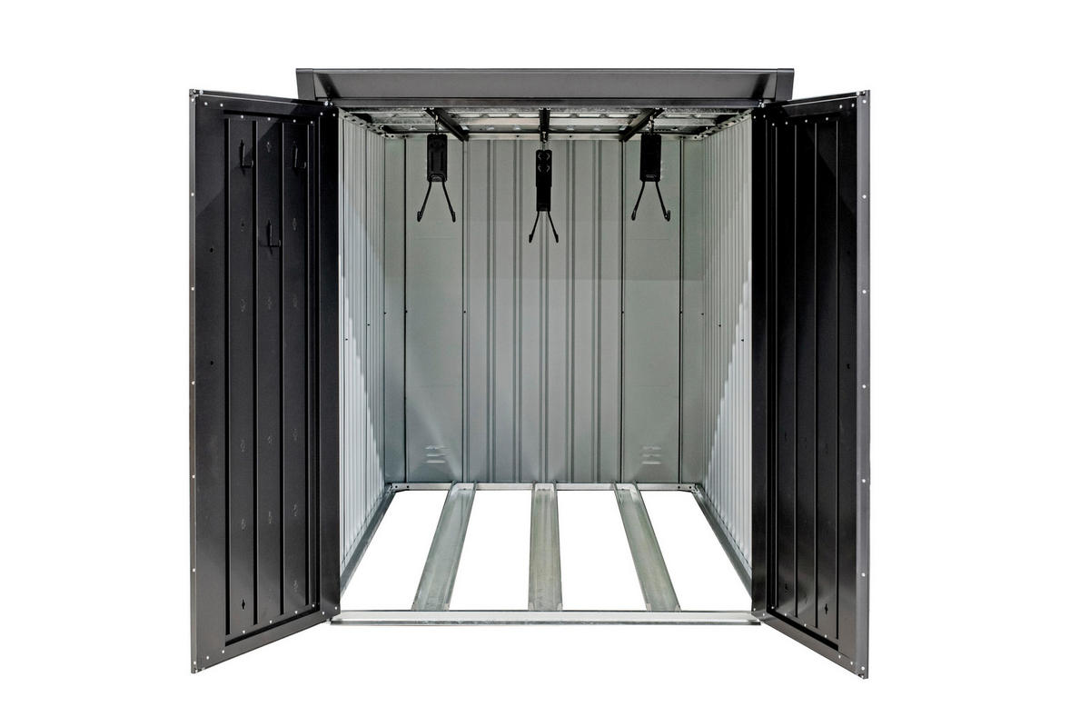 Westmann Fahrradgarage Velos schwarz B/H/L: ca. 133x151x222 cm Velos - schwarz (222,00/133,00/151,00cm) - Westmann