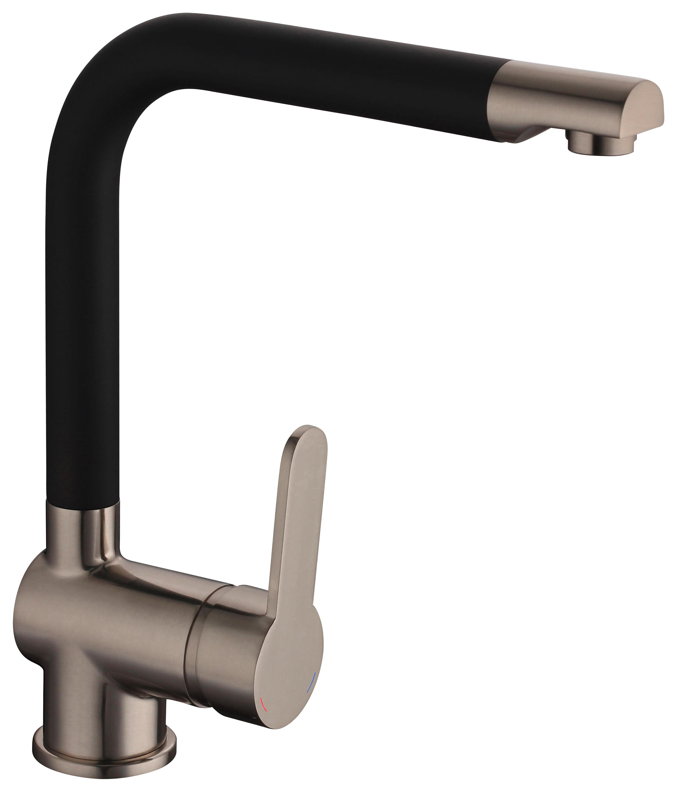 SCHÜTTE Armatur Rio schwarz Edelstahl Chrom B/H/T: ca. 27,2x25x5,7 cm Rio - schwarz (27,20/25,00/5,70cm) - SCHÜTTE