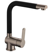 SCHÜTTE Armatur Rio schwarz Edelstahl Chrom B/H/T: ca. 27,2x25x5,7 cm Rio - schwarz (27,20/25,00/5,70cm) - SCHÜTTE