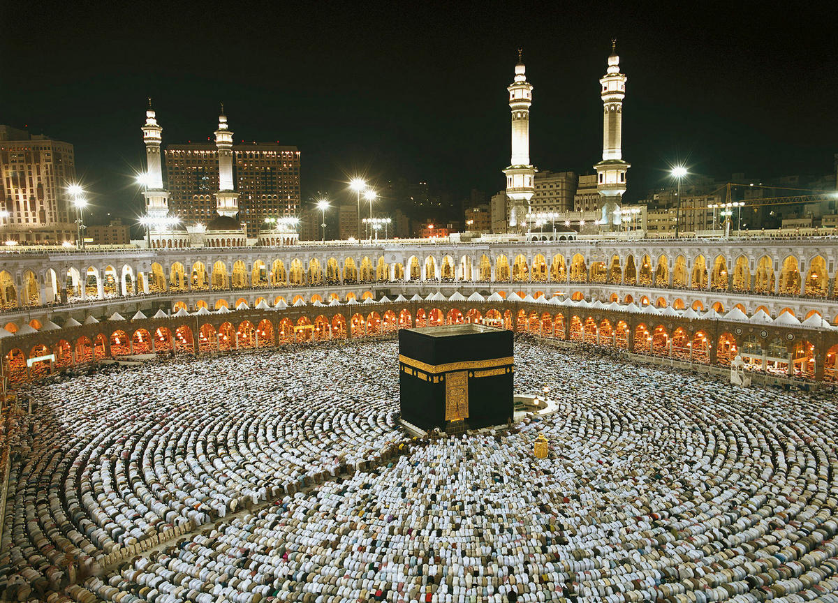 Komar Fototapete Kaaba at Night B/L: ca. 388x270 cm Kaaba at Night - (388,00/270,00cm) - Komar