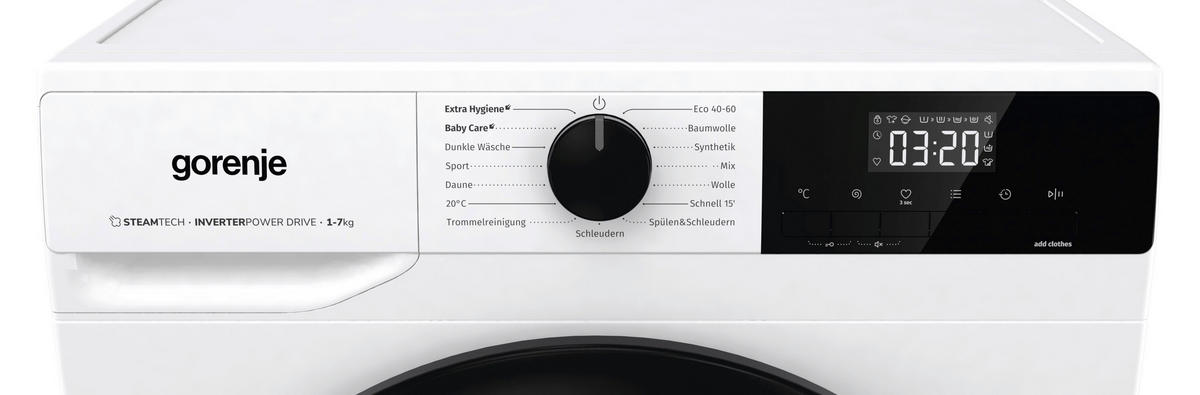 Gorenje Waschmaschine WNHEI74SAPS/DE weiß B/H/T: ca. 60x85x47 cm ca. 7 kg Waschmaschine WNHEI74SAPS/DE - weiß (60,00/85,00/47,00cm) - Gorenje