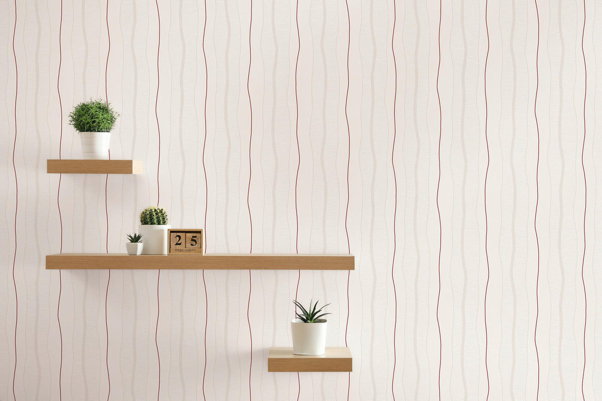 A.S.Creation Vliestapete rot B/H/D: ca. 53x1005x9,8 cm Vliestapete - rot (9,80/1005,00cm) - A.S.Creation